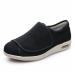 Yytcsjz Diabetic Orthopedic Shoe Wide Slip-Resistant Slippers for Seniors Comfortable for Diabetic Edema Plantar Fasciitis Bunions Arthritis Swollen Feet (Color : Black Foot Length : 27.5cm)