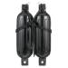 Seachoice Twin Eye Ribbed Boat Fender Kit - Includes a Pair of MFP Fender Lines, Multiple Sizes/Colors Black 6 -inch X 23-inch