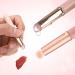 2pcs Silicone Lip Brush Set - Soft Bristle Makeup Applicator with Cap | Multi-Purpose Gloss Brush for Lipstick - Buy Online on GoSupps.com