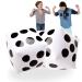 20" Jumbo Inflatable Dice 2 PCS by Novelty Place, 20 Inch White and Black Giant Dice for Indoor and Outdoor Broad Game, Ludo and Pool Party