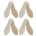 EXCEART 4 Pairs of Insoles Linen Bamboo Charcoal Breathable Deodorization Shoe Bamboo Charcoal Sports Insoles Pads Cushions Sports Insoles for Men Women (Size 44) Size 5