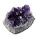 LIFKOME 2pcs Amethyst Cluster Rock Chip Rough Crystal Specimen Geode Natural Crystal Decoration Energy Druze