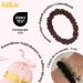 Silkie 4 Set 100% Pure Mulberry Silk Hair Ties - Thin Black Ponytail Holders with Travel Bags | Hair Care Essential for Every Day (Emerald) - Buy Online on GoSupps.com