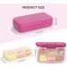 FYY Daily Pill Organizer - 6 Compartments Portable Pill Case | 2 Pack Pink Pill Box for Vitamins Supplements & Medications - Ideal for Travel - Buy Online on GoSupps.com