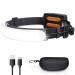 Rechargeable Headlamp,7500mAh 1500 Lumen Super Bright Wide-Beam Led Head Lamp,Hard Hat Light,Head Light Band,Headlights for Head,USB-C Flashlight Headband,Strip COB Headlamps for Adults Camping Hiking