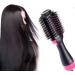 4 in 1 Hair Dryer Brush - Professional Hot Air Styler Volumizer for Straight & Curly Hair | Negative Ion Anti-Frizz | Black & Rose - Buy Online on GoSupps.com