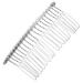 NUSITOU 20 Wedding Veil Comb Wedding Hair Accessories for Brides White Hair Accessories Womens Hair Clips Silver Comb for Veil French Twist Side Comb Veil Hair Comb Metal Women's Guangdong