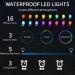 Yotun Underwater LED Pool Lights - 2PCs 16 RGB Color Change with RF Remote & IP68 Waterproof Suction Cups - Perfect for Pools & Ponds - Buy Online on GoSupps.com