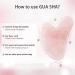 Gua Sha Massage Kit | Natural Jade & Rose Quartz Facial Roller | Eye Swelling & Skin Tightening Tool - Buy Online on GoSupps.com
