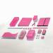 3 Hole Punch Pink  Portable Hole Puncher for 3 Ring Binder  5 Sheets Capacity  Removable Chip Tray  10  Ruler for School  Office  Also Available in Purple  Blue  Green  Red  Grey  1 Pc-by Enday - Buy Online on GoSupps.com