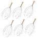 SESESFOUFU SHAMPOO SCHAMPOBER 6S Massage device Scalp Heaw Care Heaf Massage Building HandRubber W scher Multifunction Tool Massage Shampoo Steel and Wood.