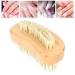 Demeras Wooden Foot 9x5x5 natura Beech Double Sided Nail Brush Remove Dead Skin Cutin Nail Brush Manicure Tool - Buy Online on GoSupps.com