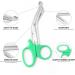 Titanium EMT Trauma Shears 5.5'' Bent Stealth - Green Bandage Shears for Nurses & Students Emergency Room - Buy Online on GoSupps.com