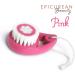 Epicurean Beauty Mini Soft Scrubber Face Brush - Pink | Gentle Manual Exfoliation - Buy Online on GoSupps.com
