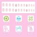 24pcs Short Square False French Tip False Nails Stick on Nails Glitter Press on Nails Removable Glue - on Fake Nails Acrylic Full Cover Nails Women Girls Nail Art Accessories (French Flash Pink) - Buy Online on GoSupps.com