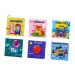 Abaodam 6 piece Early education made of fabric fabric books for young transport vegetable recognition fabric books portable fabric books children's toys learning books interactive