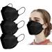50pcs 4-Ply KF94 Black Face Masks | Breathable 3D Design | Protective Face Filter | No Pain Earloop - Buy Online on GoSupps.com