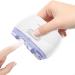 Electric Automatic Nail Clippers Portable Nail File No Noise Nail Scraps Storage Nail Blanking Sanding and Polish 2 in 1 Easy Operation LED Light Nail Trimmer Cutter for Kids Elderly