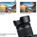 JJC EW-63C Reversible Lens Hood for Canon EOS Rebel & 90D 80D 77D Cameras - Compatible with EF-S 18-55mm STM Lenses - Canon EW-63C Replacement - Buy Online on GoSupps.com