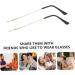 Nuobesty Glasses Accessories - Replacement Brackets & Repair Set for Eyeglasses | Plastic Arms & Legs | 14x0.6cm - Buy Online on GoSupps.com