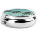 Buy Palm Tree Round Pill Box - 3 Compartment Travel Organizer for Vitamins & Medications | Portable Mini Decorative Pill Case - Buy Online on GoSupps.com