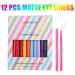 12-Piece Waterproof Neon Colored Eyeliners Twist Up Pencil Set for Women - Long Lasting Matte Finish - Eye Makeup Pencils in Vibrant Shades - Buy Online on GoSupps.com