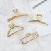 4 Pieces Large Gold Metal Hair Clips - Strong Slipproof Claw & Hollow Fix - Vintage Geometric Irregular Hair Accessories for Women & Girls - Buy Online on GoSupps.com