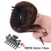 RPAEOY Dark Brown Messy Bun Claw Clips - 2 Pack Synthetic Hair Scrunchy Donut for Women - Buy Online on GoSupps.com
