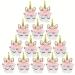 Enchanting Unicorn Cupcake Wraps and Topper Set - 24pcs Girls Birthday Parties Princess Party Decor Fantasy and Unicorns | Party Supplies | Cake Decor | Baking Supplies