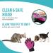 Pet Grooming Glove Pet Hair Remover Mitt Moulting - Deshedding Brush Glove - Soft Silicone Tips for Gentle Massage For Cats & Dogs with Long & Short Fur (Purple Right) Purple Right - Buy Online on GoSupps.com