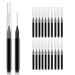 20PCS Micro Eyebrow Brush Eyebrow Spoolie Brush Brow Lamination Brow Brush Eyelash Brushes Lash Lift Tool for Eyebrows and Eyelashes Extensions - Black Black 19PCS