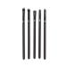 MODA Pro 5pc Deluxe Eye Makeup Brush Kit Includes - Shader Crease Detail Smudger and Liner Brushes (Black)