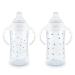 NUK Large Learner Cup, 10 oz, 2 Pack, 9+ Months, Timeless Collection, Amazon Exclusive 2 Count (Pack of 1) White