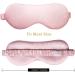 MTSNOO 100% 22 Momme Pure Mulberry Silk Sleep Mask - Soft Comfortable Eye Mask for Sleeping - Pink - Buy Online on GoSupps.com
