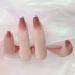 Sethexy Glossy Ballerina French False Nails - Hell-Pink Long Complete Cover - Salon Art Design - 24 False Fingernails for Women & Girls - International Shipping - Buy Online on GoSupps.com