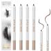 Heykomi Eyeliner Heykomi Makeup Waterproof Eye Liner Pencils Non-Smudging Waterproof and Long-Lasting Eyeliner Pencil Quick Drying Long Lasting Waterproof and Sweat Proof Eyeliner (2pcs Black+2pcs Brown)