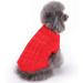 Cozy Red Small Dog Sweater & Cat Sweatshirt - Warm Pet Clothing for Small Dogs & Kittens (XL) - Buy Online on GoSupps.com