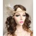 Chmier 1920s Flapper Feather Headband with Crystal Pearl Chain - White Feather Roaring 20s Headpiece for Prom, Party, Festival - Gatsby Hair Jewelry for Women - Buy Online on GoSupps.com