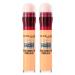 Maybelline Instant Anti-Age The Eraser Correcteur Liquide Color pour Taches Bleu Violet Anti ge Technique Color Correction Applicateur en ponge Couleur Jaune - 2 Correcteurs