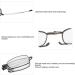 Filfeel Foldable Reading Glasses - Stainless Steel Anti-Slip Folding Readers for Men & Women Unisex Design +200 Gray Lens with Storage Box - Buy Online on GoSupps.com