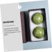 Lurrose Handball Massage Trainer - Marble Green Baoding Balls for Stress Relief & Fitness Grip | Chakra Crystal Wellness Equipment - Buy Online on GoSupps.com