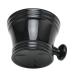 Large Black Plastic Shaving Soap Bowl - Comfortable Grip Portable Shave Mug for Home & Travel - Buy Online on GoSupps.com