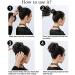 40G Curly Messy Hair Bun Updo Scrunchy Scrunchie Donut Hair Extensions Bleach Blonde Chignons Wavy Hairpiece Ribbon Ponytail Extension - Buy Online on GoSupps.com