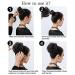 Buy Wavy Messy Bun Hair Extensions | Scrunchie Hairpiece for Stylish Ponytails & Buns Fast International Shipping - Buy Online on GoSupps.com