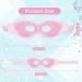2 PCS Reusable Gel Bead Eye Mask for Hot Cold Therapy - Pink - Buy Online on GoSupps.com
