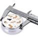 Cute Kitten Butterfly Round Pill Box | 3 Compartment Mini Travel Medicine Organizer | Portable Tablet & Vitamin Holder - Buy Online on GoSupps.com