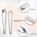 Ecochre 2 Pieces Fish Bone Tweezers  Stainless Steel Flat and Slant Tweezers Pliers Remover Tool for Debone Salmon Bass Meat Hair - Buy Online on GoSupps.com