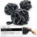 3Pcs Eco-Friendly Large Bath Loofah Sponge | Body Scrubber & Exfoliator for Clean Skin | Black - Buy Online on GoSupps.com