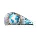 Let's go Travel Around The World Microfiber Hair Towel Soft Super Absorbent Hair Towel Wrap for Women Coral Velvet Quick Dry Hair Cap for Long Curly and Thick Hair