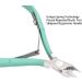 Professional Stainless Steel Cuticle Nipper & Pusher Set - Green | Manicure & Pedicure Tool - Buy Online on GoSupps.com